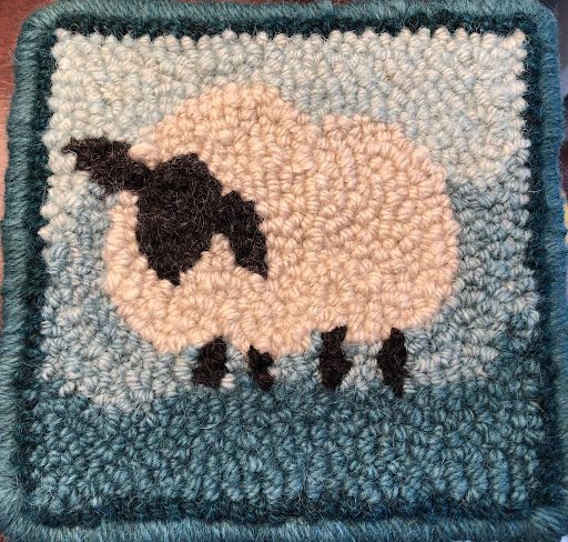 Oxford Punch Needle Lamb Beginner Kit without Needle - Breezy Ridge Rugs