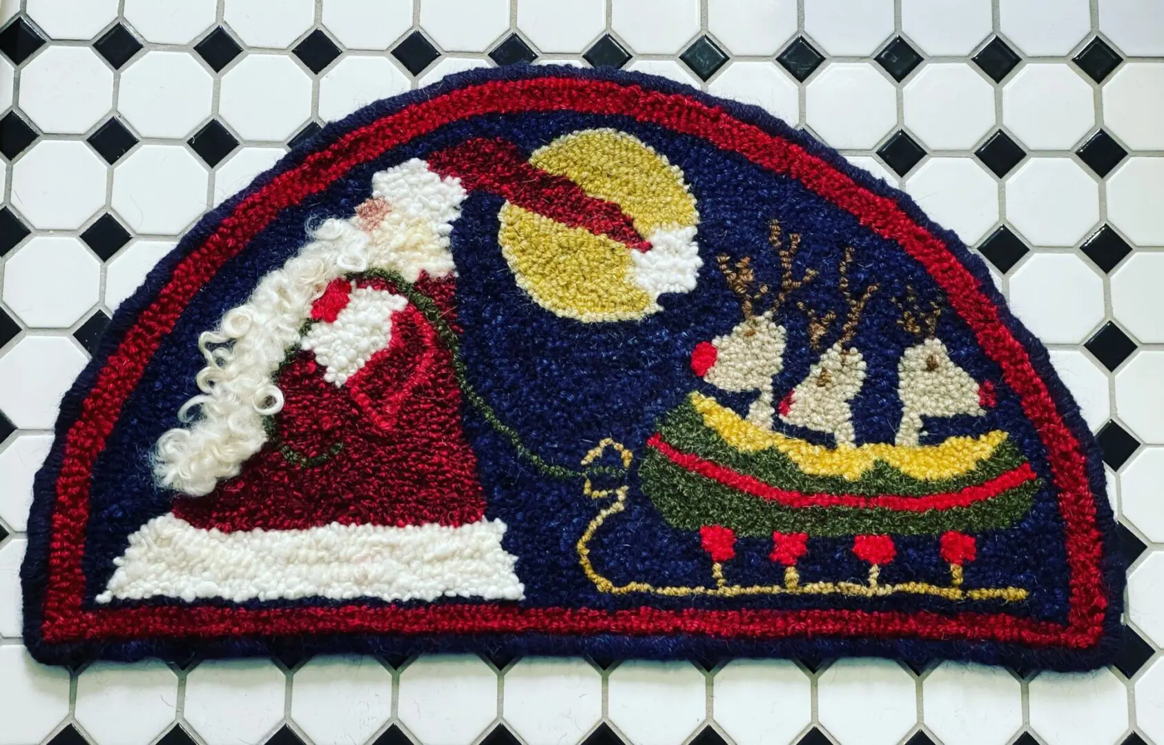 A Christmas rug