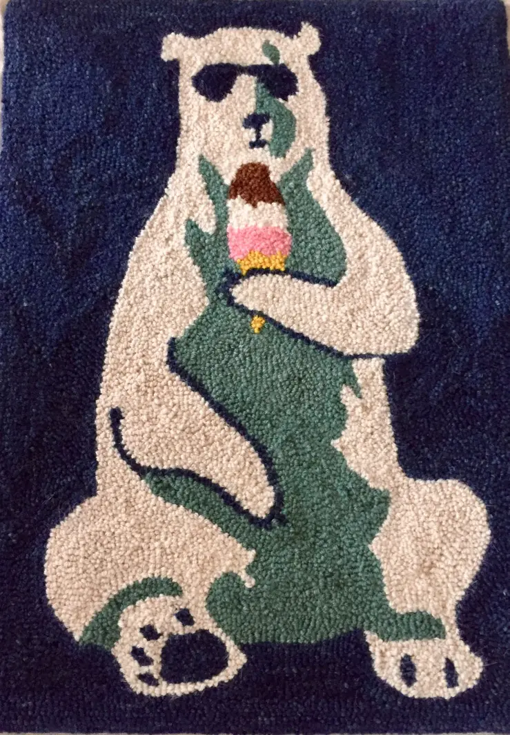 A bear rug
